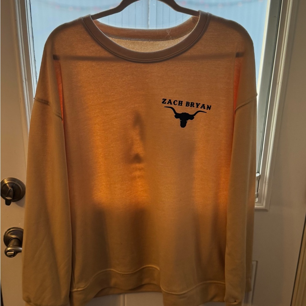 Zach Bryan Cream Sweater